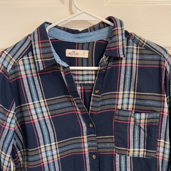 HOLLISTER BLUE SOFT FLANNER - Picture 2 of 4
